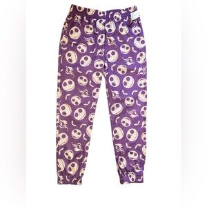 Disney Nightmare Before Christmas Jogger Purple Pajama Pants Unisex Medium NWT